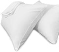 Precoco White Pillow Cases Queen Size Set of 4 | 100% Cotton Pillowcases with Zipper Hidden | Premium Cooling Decorative Pillow Covers with 600 Thread Count, Soft & Smooth, 20x30 inches by Precoco
