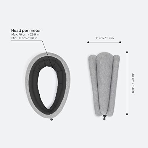 Ostrichpillow Light Commuting, Travel Pillow & Power Nap Pillow - Premium Comfort & Lightweight, Adjustable to Your Head, Small & Versatile - Image 3