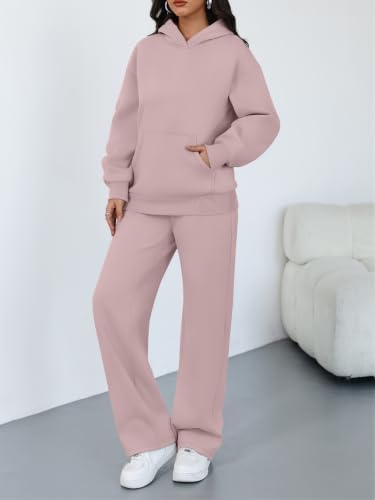 Trendy Queen Womens Oversized Hoodie Wide Leg Pants 2 Piece Lounge Set - Image 3