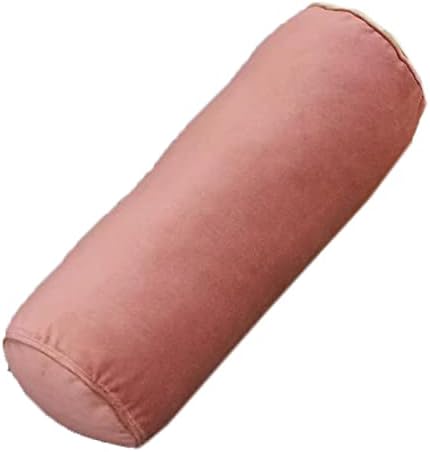 Tingting's Dream Smooth Velvet Long Bolster Pillow Sofa Cylinder Neck Pillow Round Cervical Roll Pillow Multifunctional Lumbar Waist Cushion (Pale Mauve, 15×60CM/5.91"×23.6") by Unknown