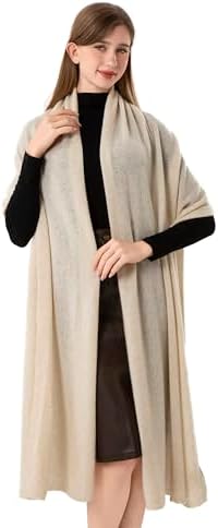 Cashmere Wrap Soft Knitted Scarf Stole for Women Airplane Travel Blanket Shawl 87x28 IN Extra Large Pashmina - Image 3