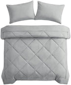 2 in 1 All Season Microfiber Duvet, Lightweight Breathable Bed Comforter, B - Image 6