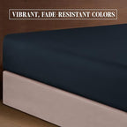 Elegant Comfort Luxurious Soft 1500 Thread Count Egyptian 6-Piece Premium Hotel Quality Wrinkle Resistant Coziest Bedding Set, Easy All Around Elastic Fitted Sheet, Deep Pocket, Cali King, Black - Image 6