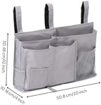 Baoblaze Hanging Storage Organizer with Pockets | Adjustable, Bedside Pocket Organizer, Stable, for Dorm Room, Bedroom, Gray - Image 5
