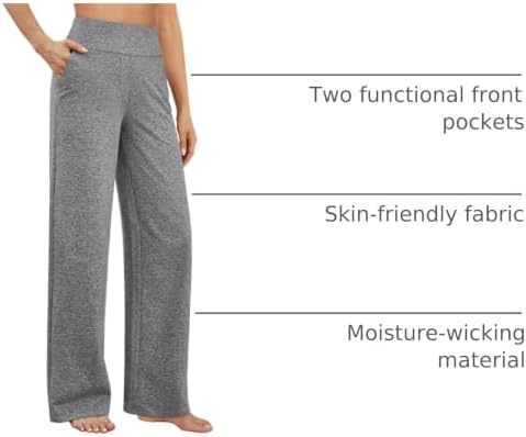 G4Free Yoga Pants for Women Wide Leg Pants with Pockets High Waisted - Image 4