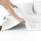 Moonsea Deep Pocket King Sheet Set - 6 Piece Bed Sheets King Size - White - Image 6