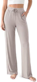 ODODOS Women's Lounge Pants with Pockets Drawstring Lightweight Loose Comfy Casual Pajama Pants-28/30" Inseam by ODODOS