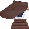 Cal King Sheet Set, 4 Piece California King Sheet Sets Extra Deep Pocket by Moonsea