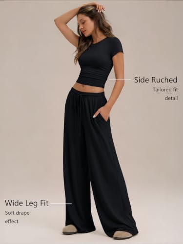 Trendy Queen Women's 2 Piece Matching Summer Lounge Set with Pockets - Image 3