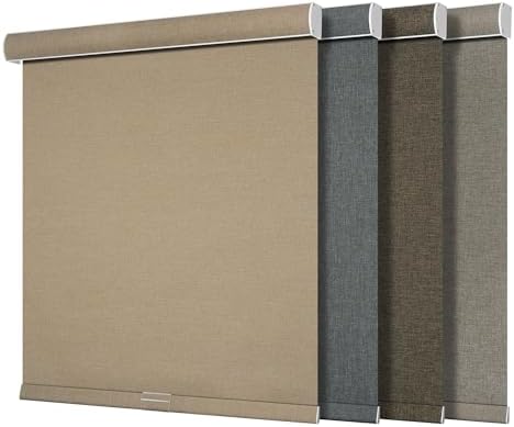 Boolegon Light Filtering Roller Shades for Windows,Beige,31" W x 88" H by Boolegon
