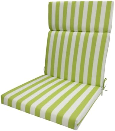 Outdoor Indoor Water Resistant Seat Cushion Backrest Back Deep Chair Cushion for Patio, Lawn, Camping, Beach, Picnic, Travel, Office, Sofa, Chair by Gujuja