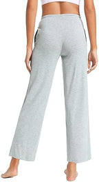 WiWi Pajama Pants for Women Viscose from Bamboo Super Soft Wide Leg Cooling Sweatpants Drawstring Bottoms Sleep Pj Pant S-XXL - Image 2