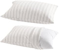 NTBAY Toddler Pillows with Pillowcases Set, 4 Piece, Camel and Beige Stripe by NTBAY