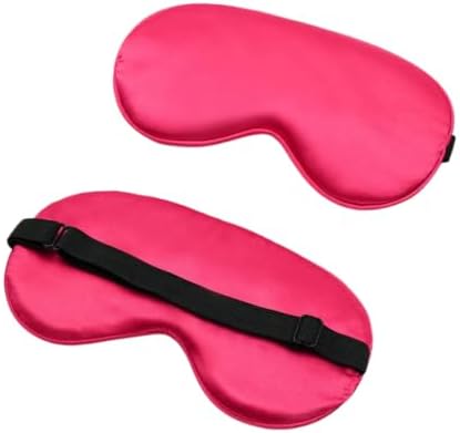 Solid Color Cotton Eye Mask for Sleeping (Wine red) by Unknown