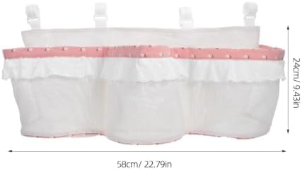 Crib Hanging Organizer Bag, Three Pocket Bedside Storage Caddy - Image 2