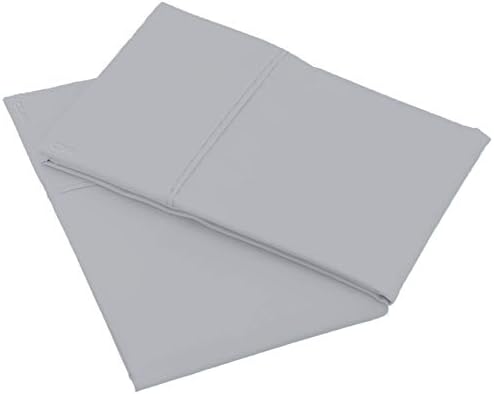 Trend Bedding Mart Oversize Pillow Case Extra Large Fits Even The Fluffiest Pillows Including The Pancake Pillow Extra Tall Pillowcase Luxury 100% Egyptian Cotton 600 Thread Count(King, Silver) - Image 2