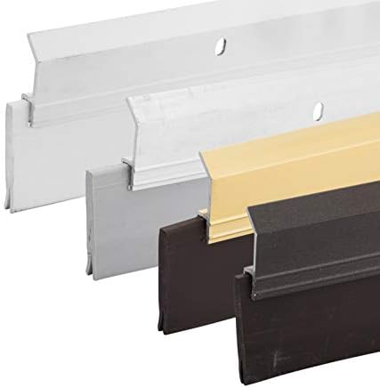 Heavy Duty Weight Aluminum with Long Vinyl Door Sweep (4 FT, Gold) - Image 3