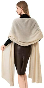Cashmere Wrap Soft Knitted Scarf Stole for Women Airplane Travel Blanket Shawl 87x28 IN Extra Large Pashmina - Image 4