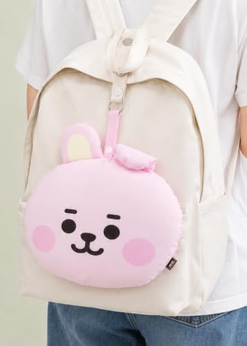 LINE FRIENDS Official BT21 Baby Tatton Reversible Neck Pillow - Cooky, 2-Side Travel Neck Pillow Cushion for Airplane, Road Trip Essentials, Kpop Merch, Gift for Girls and Kpop Fans, 1 Count - Image 4