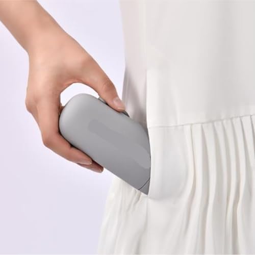 QUQUQ Travel Neck Pillow for Sleeping Press-to-inflate U-Shaped Pillow Portable Travel for Office Naps Comfortable(Grey,1pcs) - Image 3