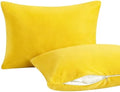 NTBAY Toddler Pillows with Pillowcases Set, 4 Piece 13 x 18, Yellow by NTBAY