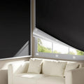 Portable Blackout Curtains for Bedroom (70" x 72"), Black Out Window Cover, No Drill Blackout Shades with Hook&Loop, for Nursery, Travel, Dorm, Apartment (Black) by TRYAST