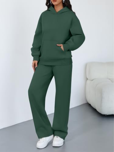 Trendy Queen Womens Oversized Hoodie Wide Leg Pants 2 Piece Lounge Set - Image 3