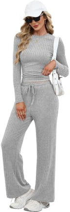 RUMIA Lounge Sets for Women Fall Outfits Sweater Cozy 2 Piece(S-2XL) - Image 2