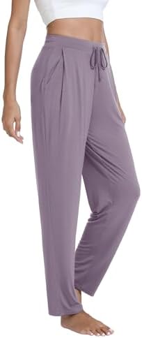 WiWi Pajama Pants for Women Viscose from Bamboo Super Soft Wide Leg Cooling Sweatpants Drawstring Bottoms Sleep Pj Pant S-XXL - Image 3