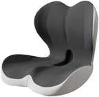 Celinva Orthopedic Cushion, Ergonomic Memory Foam Seat Cushion for Tailbone Pain Relief, Suitable for Office Home Chair, Car and Wheelchair (Dark Black & Gray) by Unknown