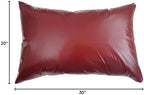 2pcs PU Waterproof Pillowcases with Zipper Pillow Protectors, Dust Proof, Grease Proof, Dog Proof, Extends Pillow Life, Utility Patent Pillow Covers, Beddings (Queen(20"*30"), Wine red) - Image 7