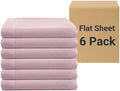 ZPECC Queen Flat Sheets Only Pink 6 Pack, Color-Coded Hem Threads by ZPECC-ABrandThatHasBeenFocusedOnBeddingFor20Years