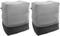 2 Sets Inflatable Travel Foot Rest Pillow for Airplane and Train Use with Foldable Design, Laminated Flocking Material, Ergonomic Ultraportable Foot Stool for Family Air Travel by CIYODO