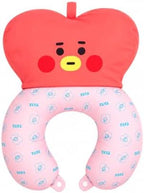LINE FRIENDS Official BT21 Baby Tatton Reversible Neck Pillow - TATA, 2-Side Travel Neck Pillow Cushion for Airplane, Road Trip Essentials, Kpop Merch, Gift for Girls and Kpop Fans, 1 Count by LINEFriends