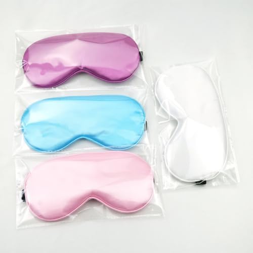 Solid Color Cotton Eye Mask for Sleeping (Sky Blue) - Image 3