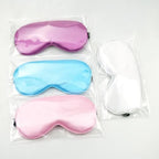 Solid Color Cotton Eye Mask for Sleeping (Light Pink) - Image 3