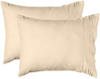 Elegant Comfort 4-Piece Solid Smart Sheet Set-Deep Pocket Fitted Sheet with Side Storage Pockets-Silky Soft 1500 Thread Count Egyptian Quality Microfiber, Wrinkle and Fade Resistant, King, Cream - Image 5