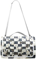 MNSRUU Picnic Blanket Waterproof Foldable, Chess Black White Grid Large Outdoor Picnic Beach Camping Blanket Travel Mat, Shoulder Strap Tote, Rectangle 57x59in - Image 7