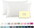 Suatien Mulberry Silk Pillow Cases 2 Pack Queen Size, Ivory by Suatien