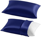 NTBAY Toddler Pillows with Pillowcases Set, 4 Piece 14 x 20, Navy Blue by NTBAY