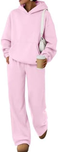 Trendy Queen Womens Oversized Hoodie Wide Leg Pants 2 Piece Lounge Set by TrendyQueen