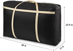 LUXUCURE Large Capacity Storage Bag Folding Luggage Organizer Bag Thickening Oxford Cloth Travel Duffel Bags,Sturdy Moving House Storage Bag (Color : Black, Size : 180L) - Image 2