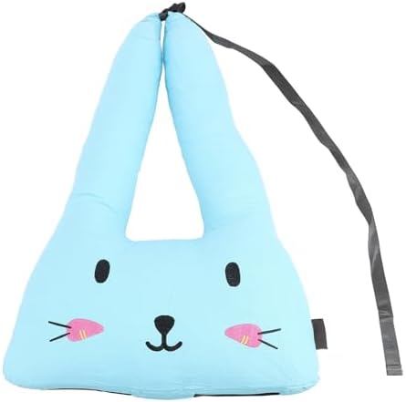 Garosa Car Travel Pillow Neck Support Cushion Soft Chin Headrest Support for Kids Adults Road Trips Blue Cotton 1 Pack Removable Washable Cute Car Shape - Image 2