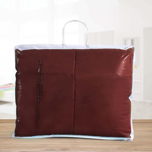 SUPERIOR All Season Down Alternative Comforter, Full/Queen, Burgundy - Image 4