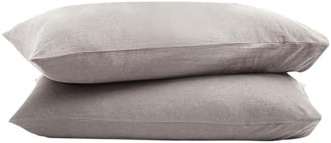 100% French Linen Pillowcase Set of 2, Natural Pure Linen Pillow Covers - Image 2
