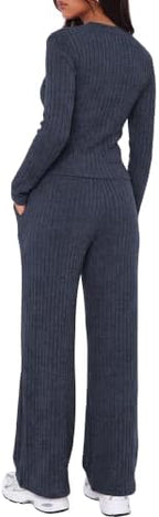 RUMIA Lounge Sets for Women Fall Outfits Sweater Cozy 2 Piece(S-2XL) - Image 4