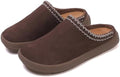 UBFEN Womens 100% Genuine Suede Mules Arch Support Indoor Outdoor Slippers by UBFEN