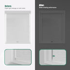 Light Blocking Strips for Window Shades and Blinds, 100% Blackout PVC Side Tracks Light Blocker for Blinds, Window Light Blocker for Bedroom(White, 58", 4PCS) - Image 2
