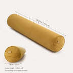 Body Pillow for Adults,Long Round Pillow,Big Cylindrical Pillow,Large Full Bolster Pillows for Side Sleepers (Honey Yellow, 39.37"*7.87") - Image 2