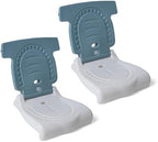 Step2 Kids Hammerhead Flip Seat 2 Pack, Portable Outdoor Chair for Poolside, Camping, Beach, Stadium, Providing Back Support, Made of UV20 Durable Plastic, Aqua by Unknown